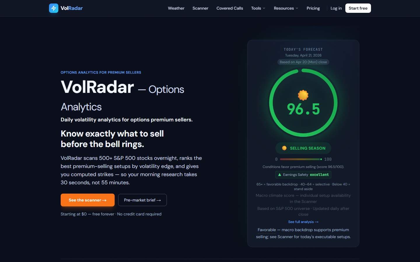 VolRadar - Product Image